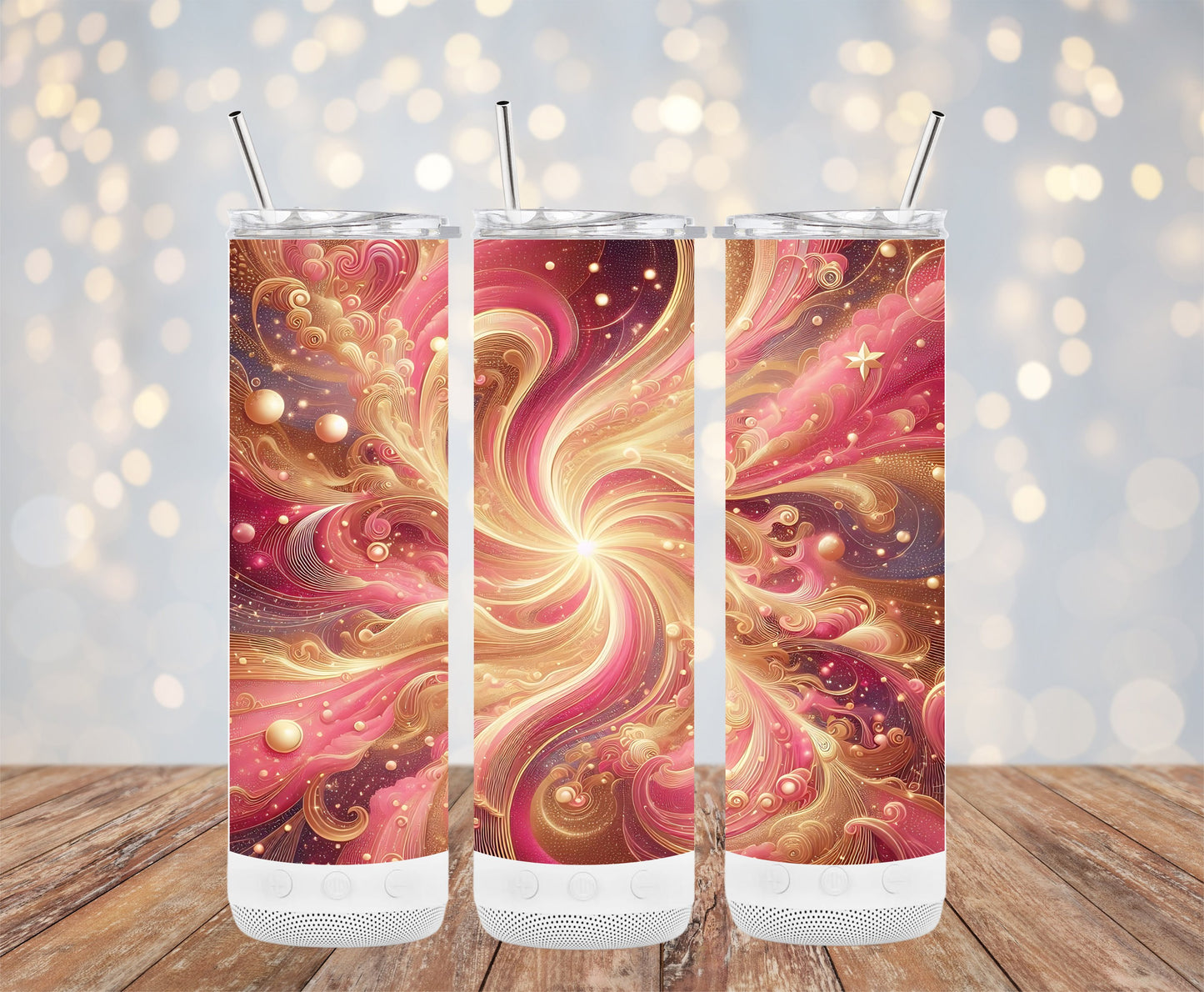 Swirling Starburst and Gold 20oz Tumbler product type