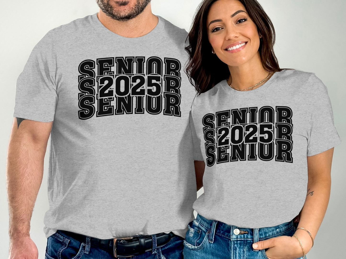 Senior 2025 T-Shirt, Graduation Gift, Class of 2025 Tee, High School College Apparel, Unisex Gray Shirt for Students