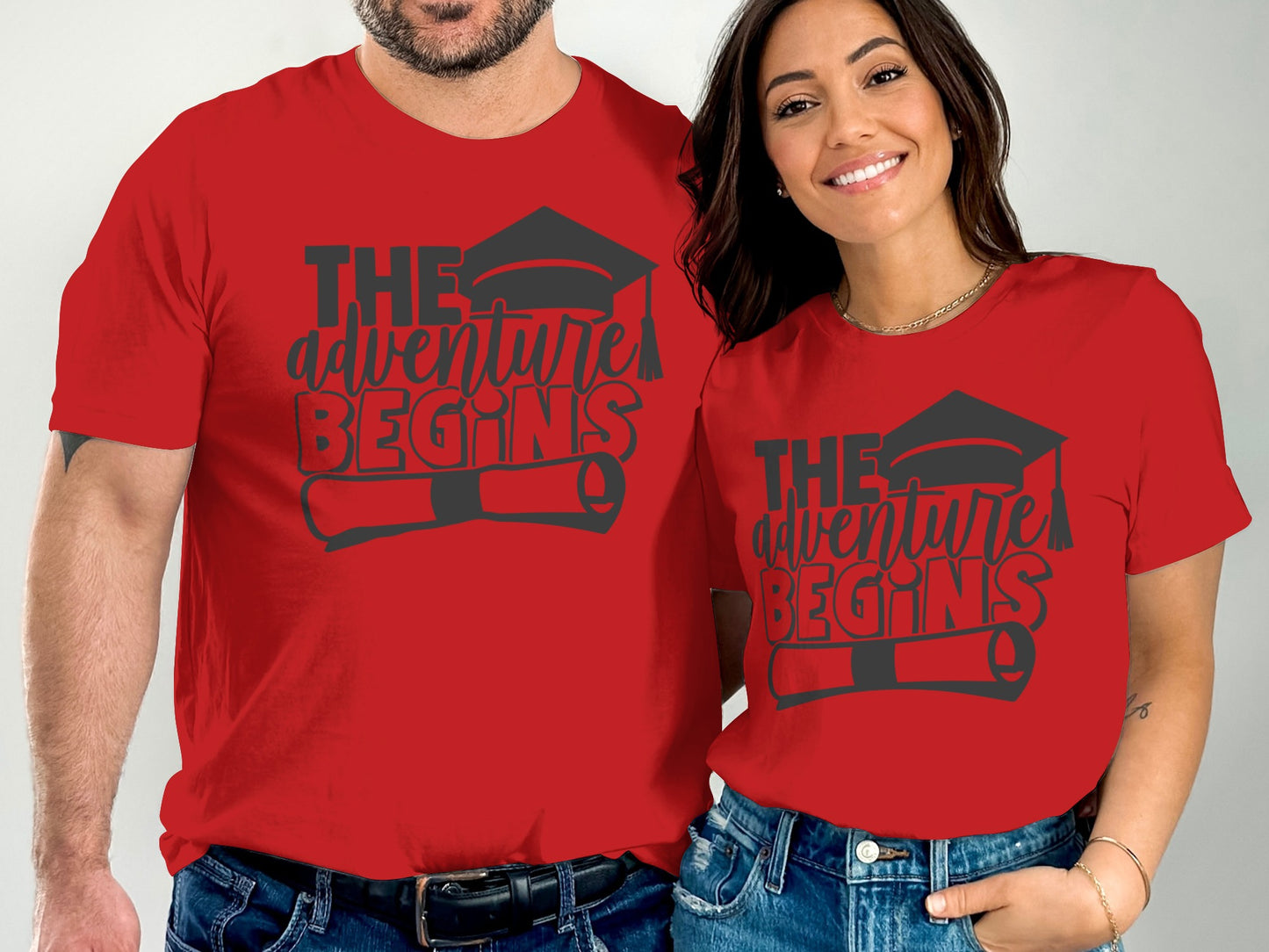 The Adventure Begins Graphic Tee Shirt product type