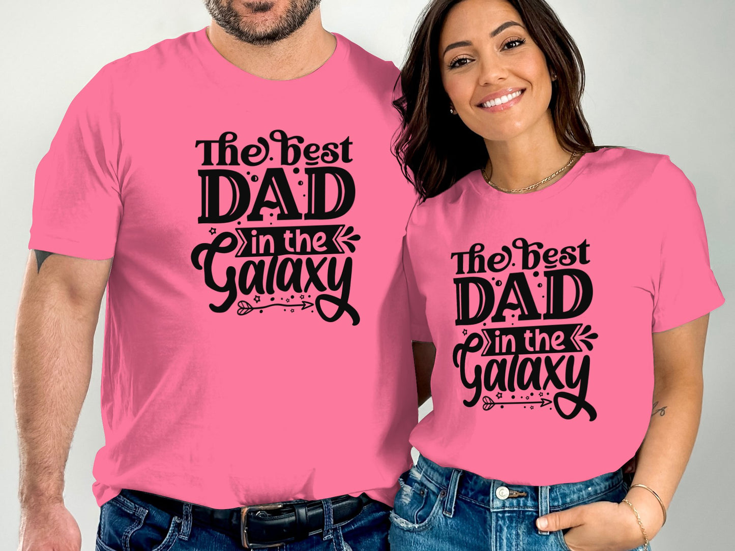The Best Dad in The Galaxy Matching T-shirt product