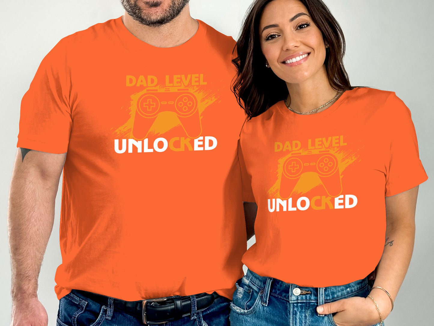 Dad Level Unlocked Gaming Graphic T-Shirt product type