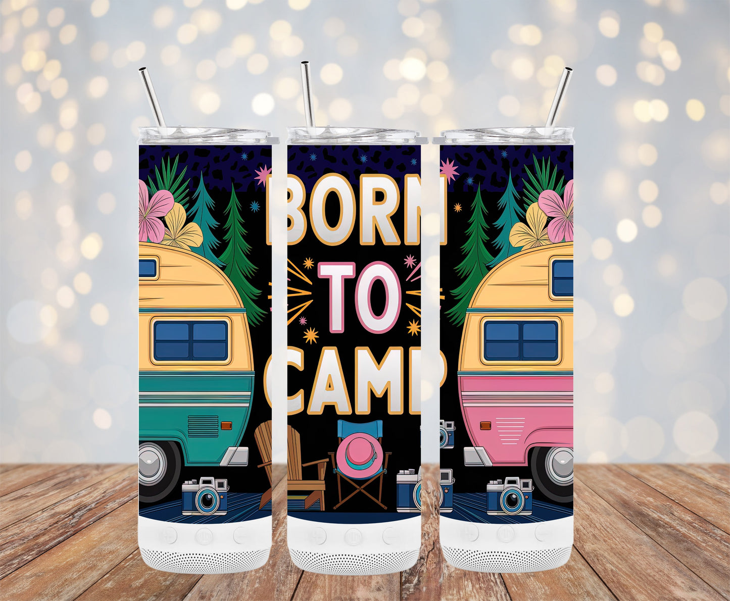 Born to Camp Colorful Adventure Camping Product