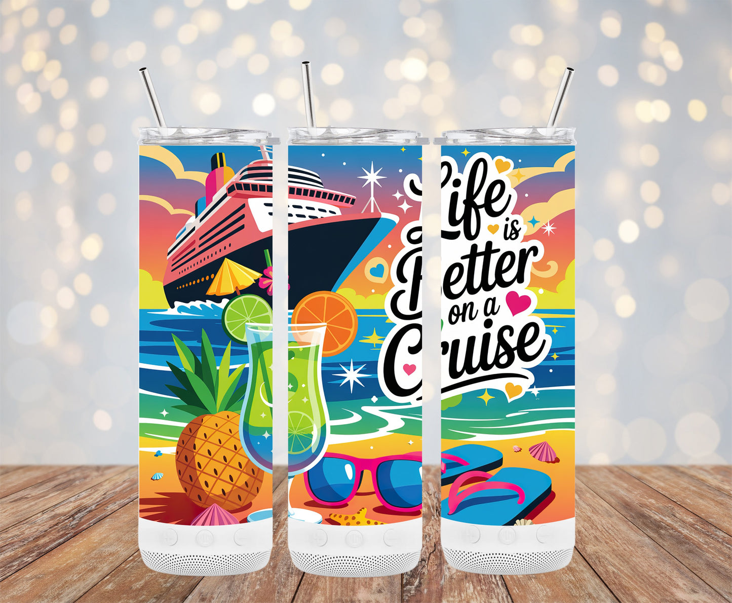 Life is Better on a Cruise Travel Tumbler product