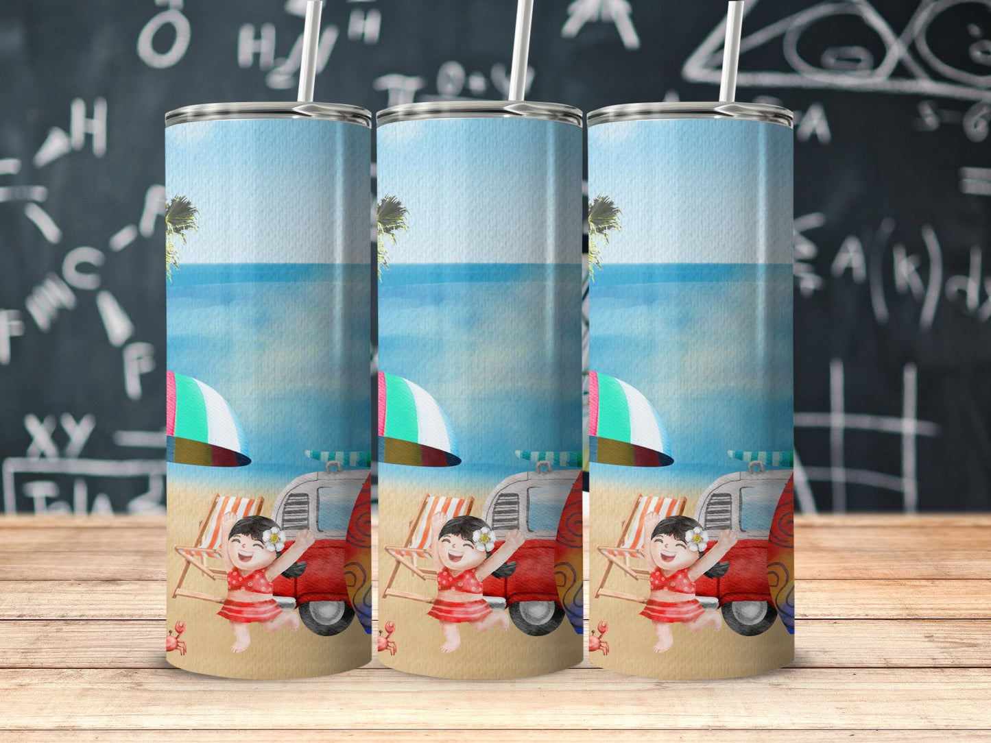 Beach Scene Design Insulated Stainless Tumbler product type