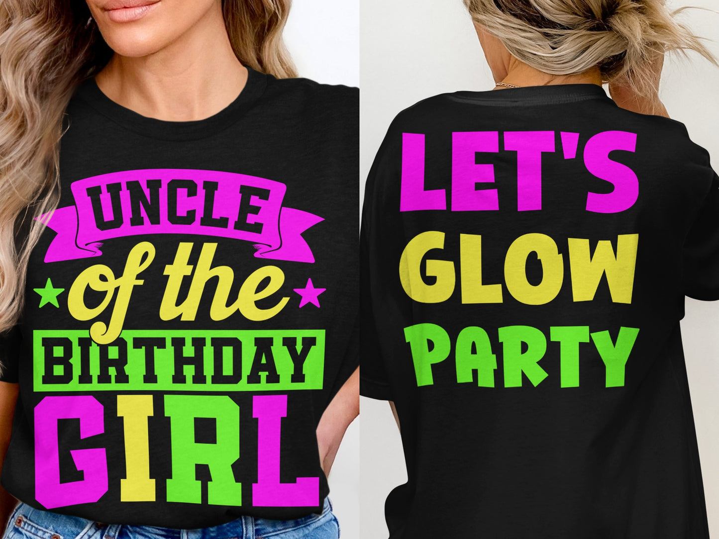 Uncle of the Birthday Girl Let's Glow Party product