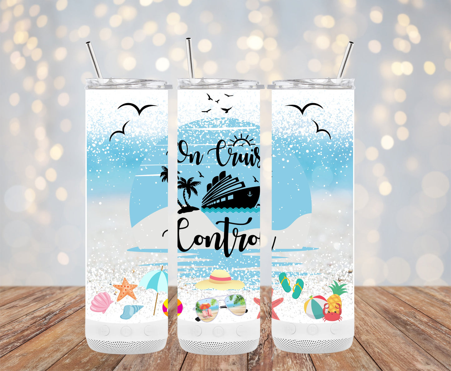 On Cruise Control Vacation Theme Tumbler product