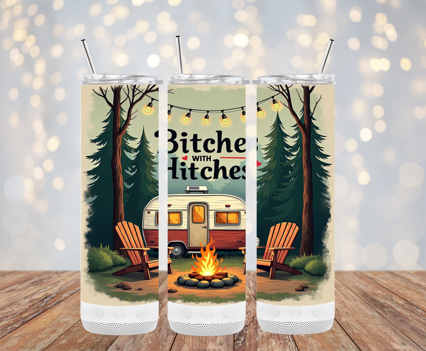 Bitches with Hitches Camping Insulated Tumbler product