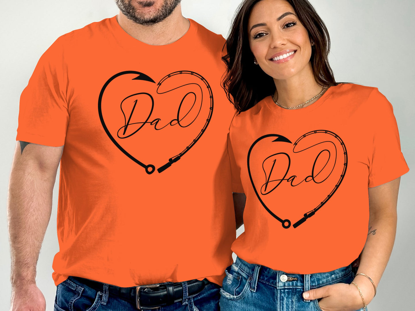 Heartbeat Dad Design Matching Family Shirt product