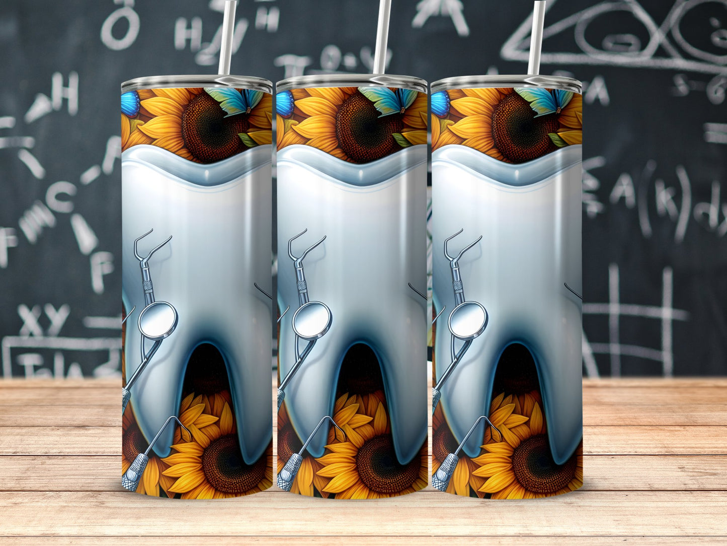 Dentist Design with Sunflowers Tumbler product