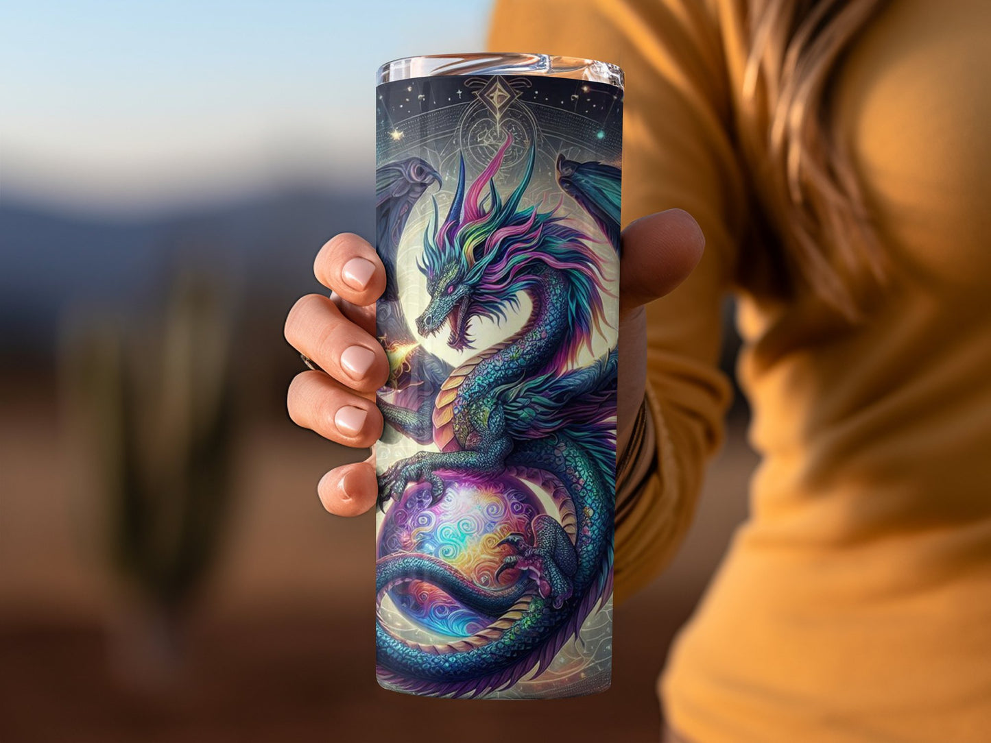 Dragonborn Fantasy Art Tumbler Drinkware Product Type