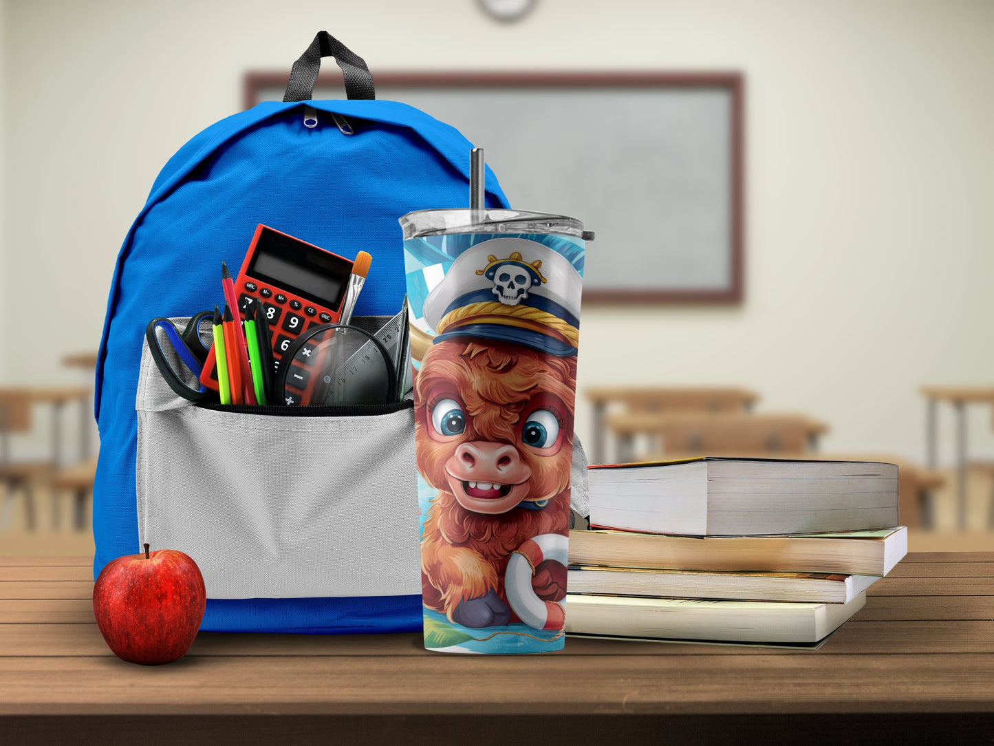 Captain Monkey Themed Insulated Tumbler Beverage product type