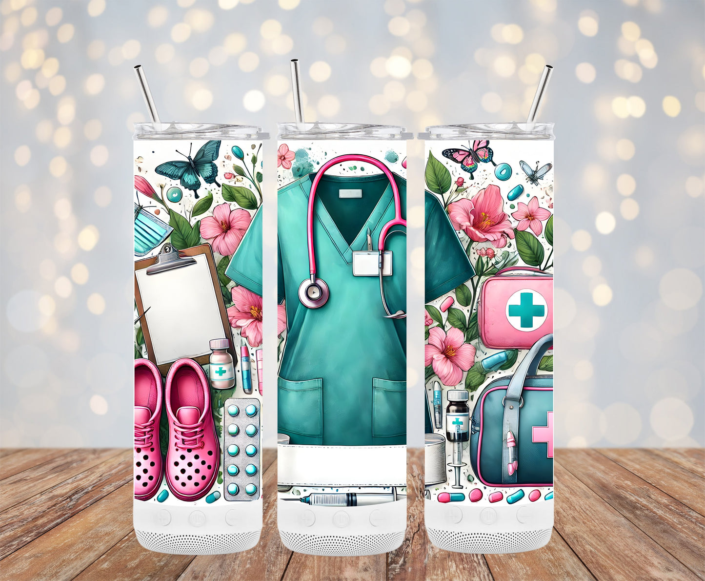 Nurse Life Inspired Tumbler Cup Medical Theme product