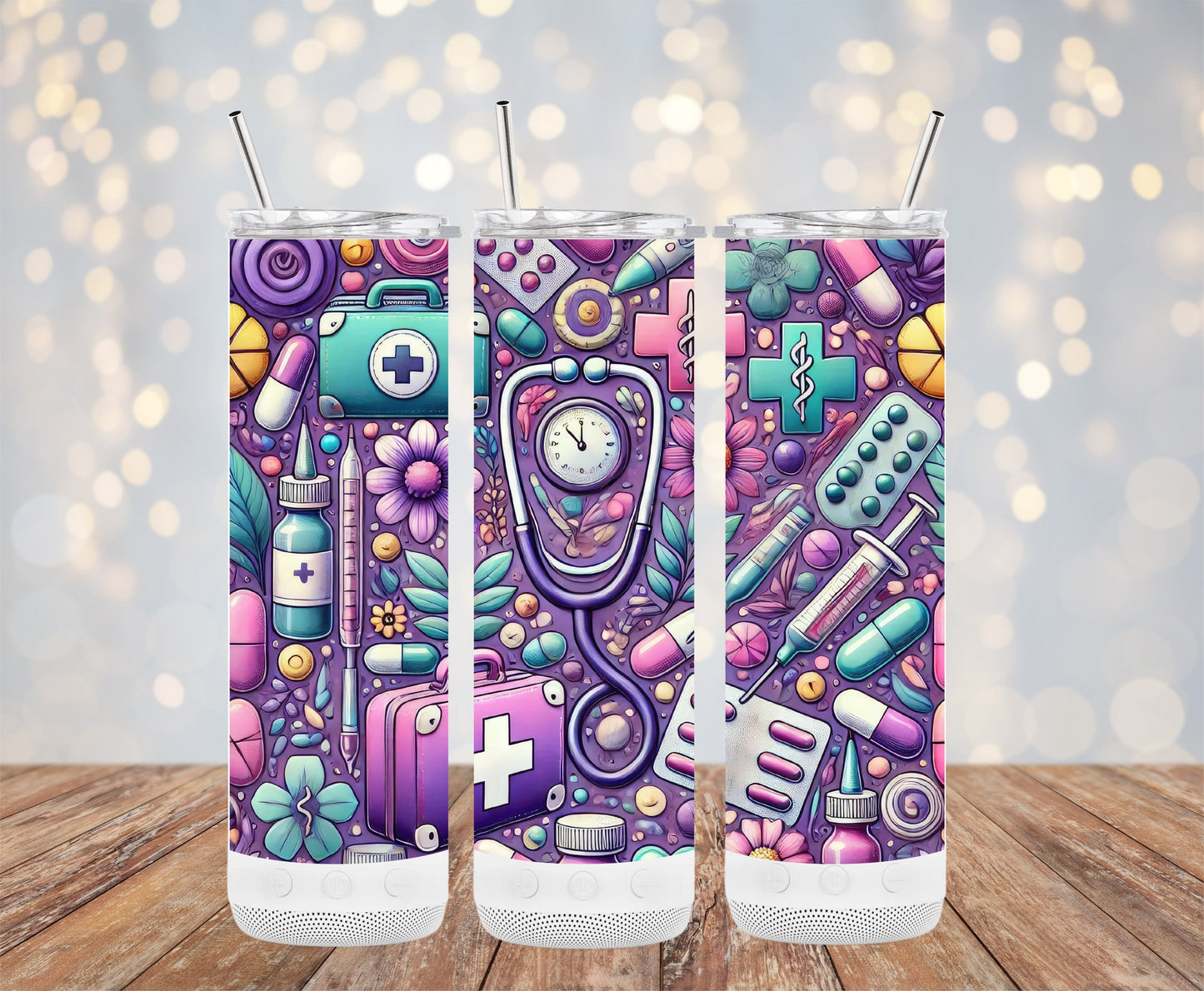 Colorful Medical Supplies Themed Tumbler product