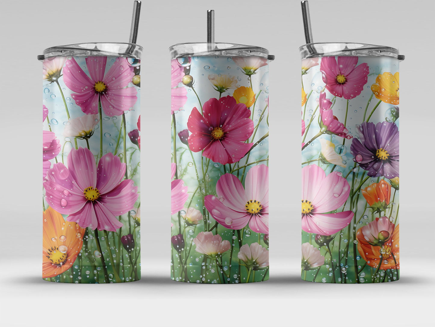 Beautiful Garden Flowers Design Insulated Tumbler product