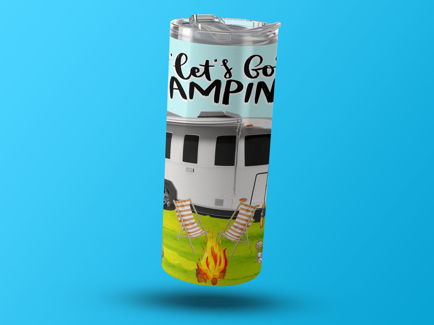 Let's Go Camping Travel Tumbler Drinkware product