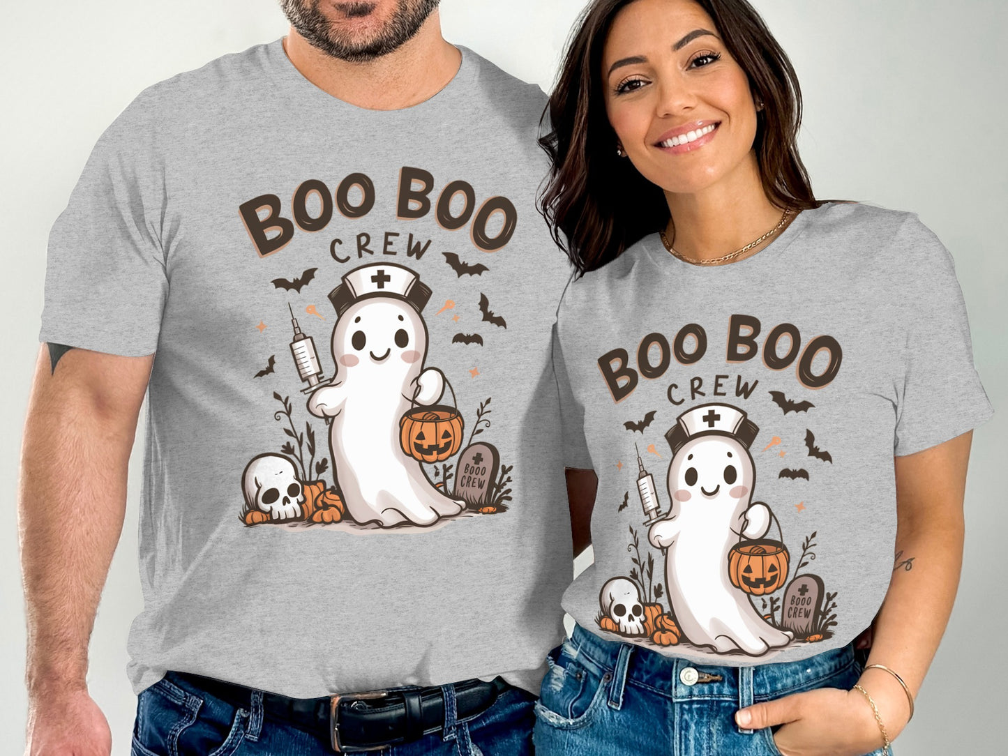 Cute Boo Boo Crew Ghost Halloween Themed Shirt product
