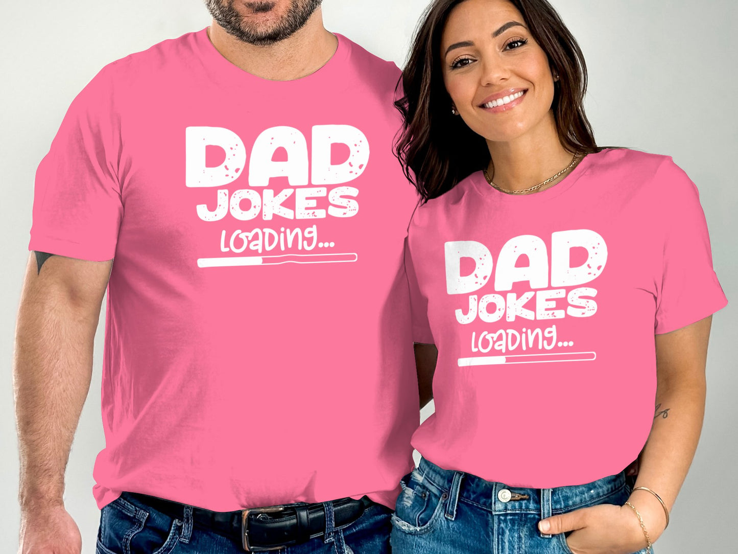 Dad Jokes Loading Matching Couples Shirt product type