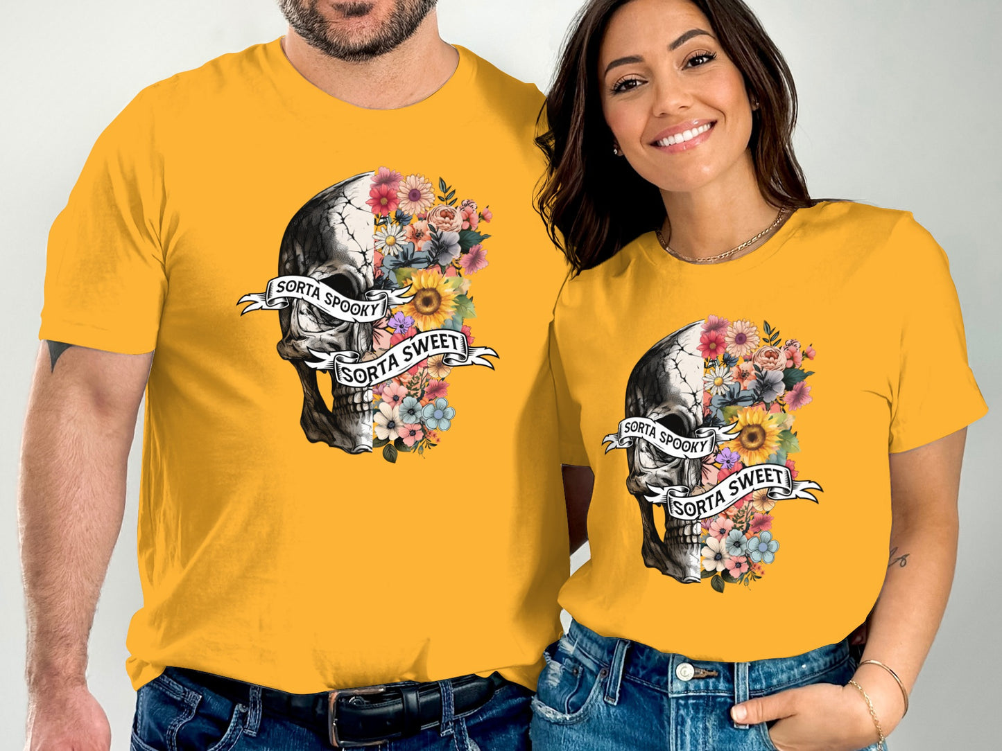 Sorta Spooky Sorta Sweet Skull Design Shirt product type