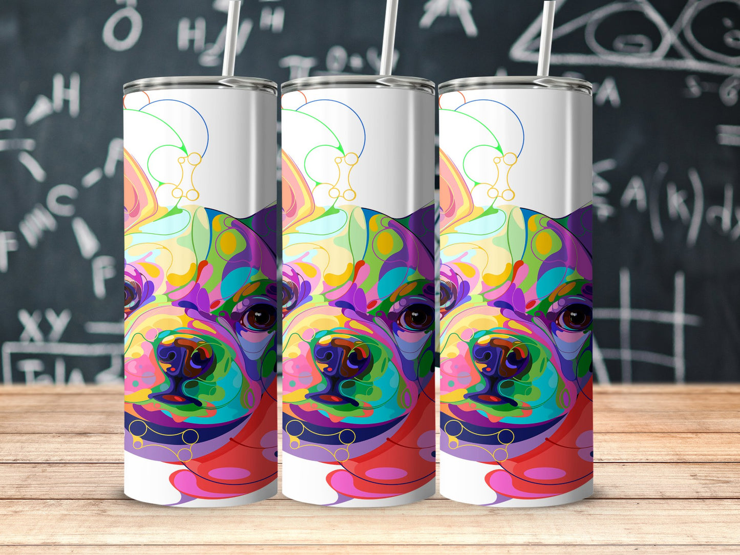 Colorful Dog Art Insulated Drink Tumbler product type