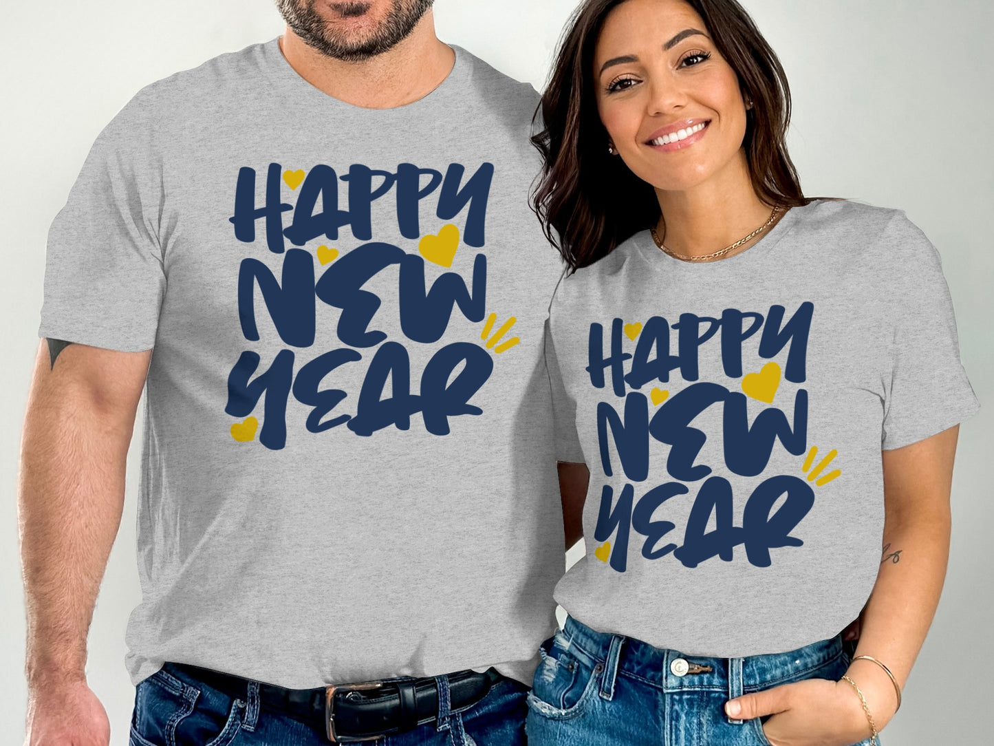 Happy New Year Graphic Print Unisex T-Shirt