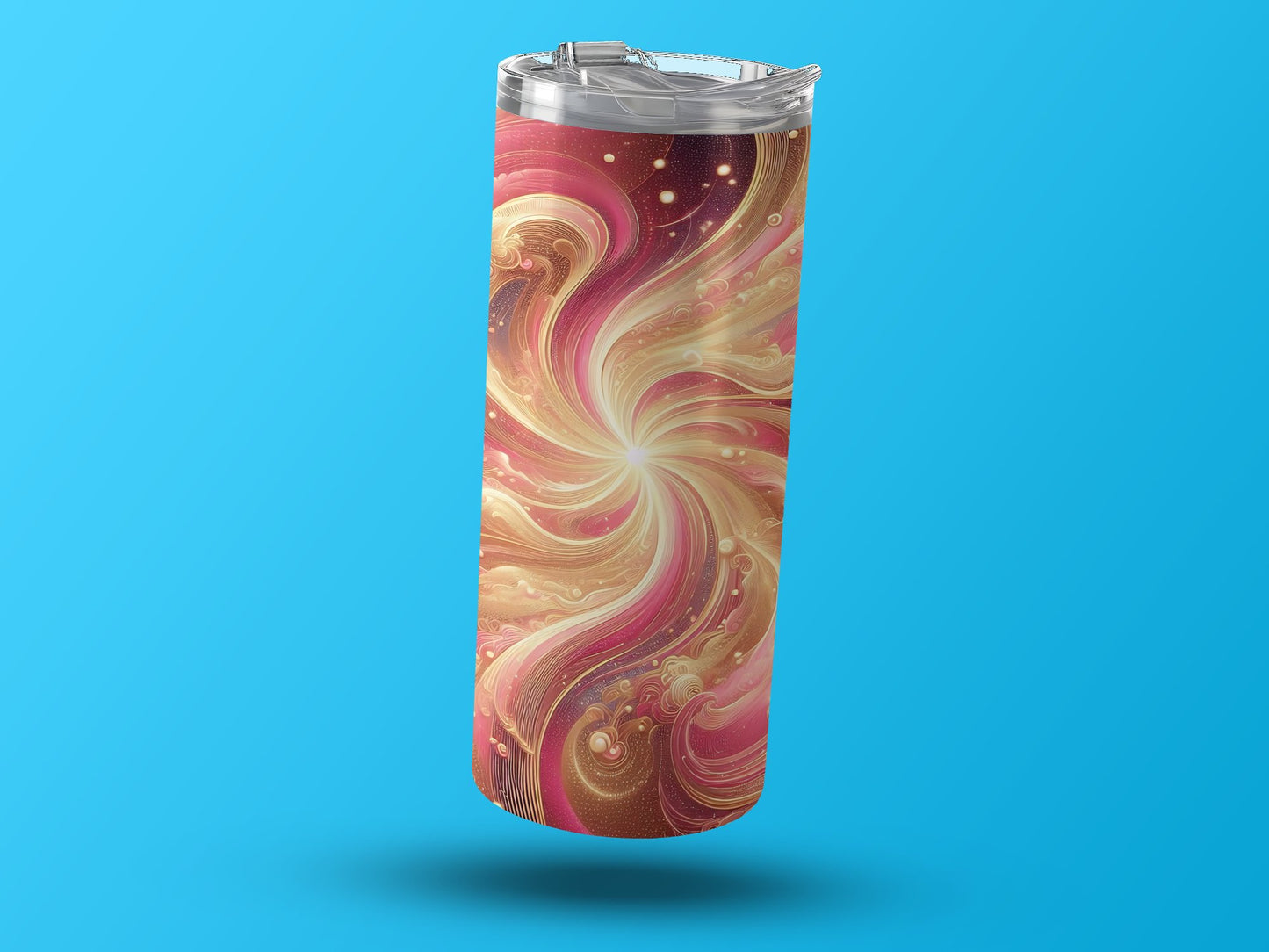 Vibrant Swirling Abstract Art Design Tumbler product type
