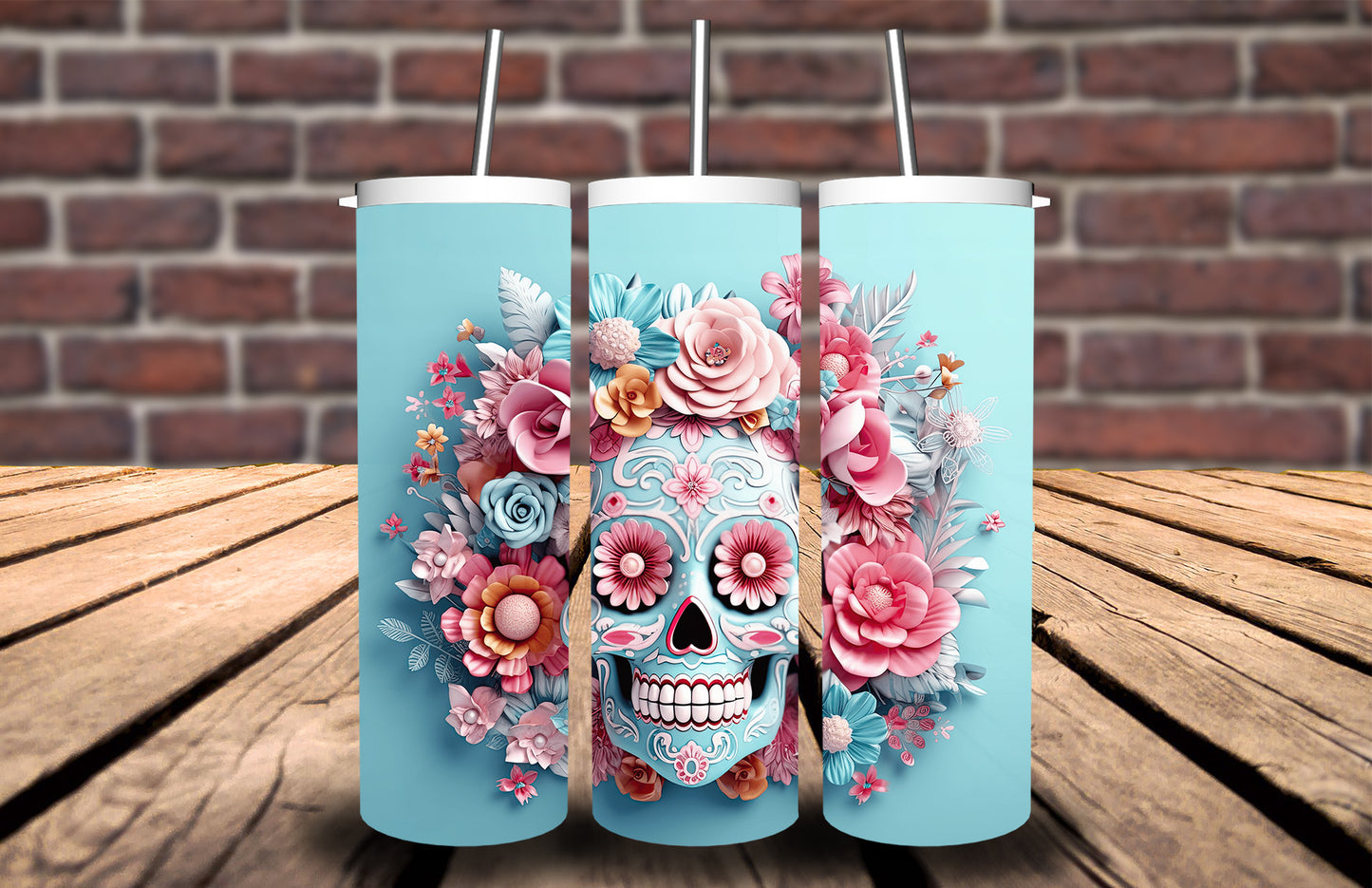 3D Skull 90933 Tumbler