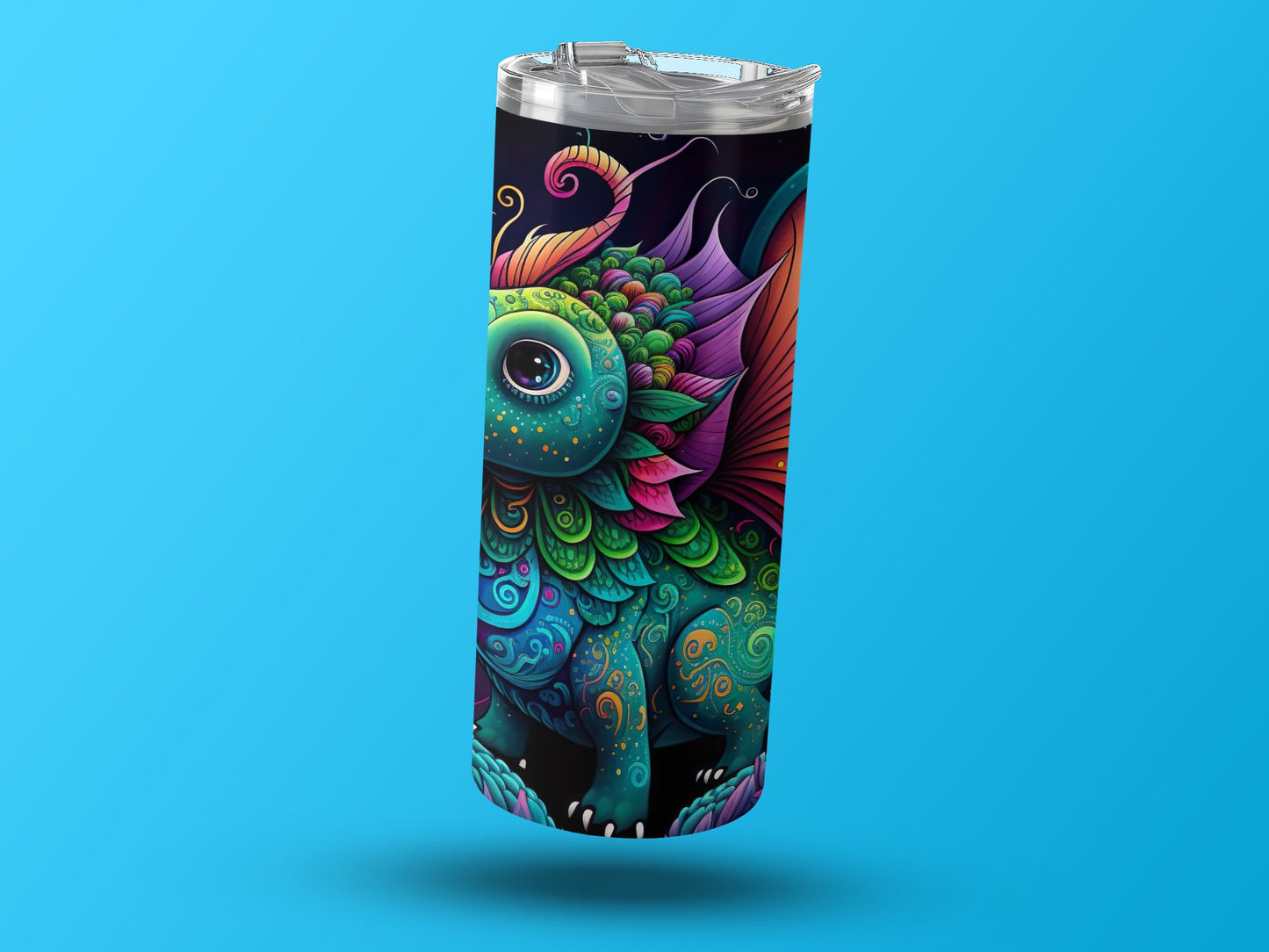 Colorful Fantasy Dragon Design Tumbler product