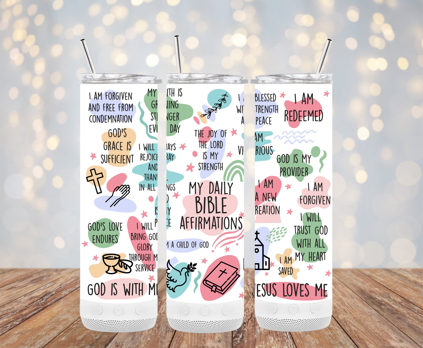 Bible Affirmations Insulated Tumbler Cup Product