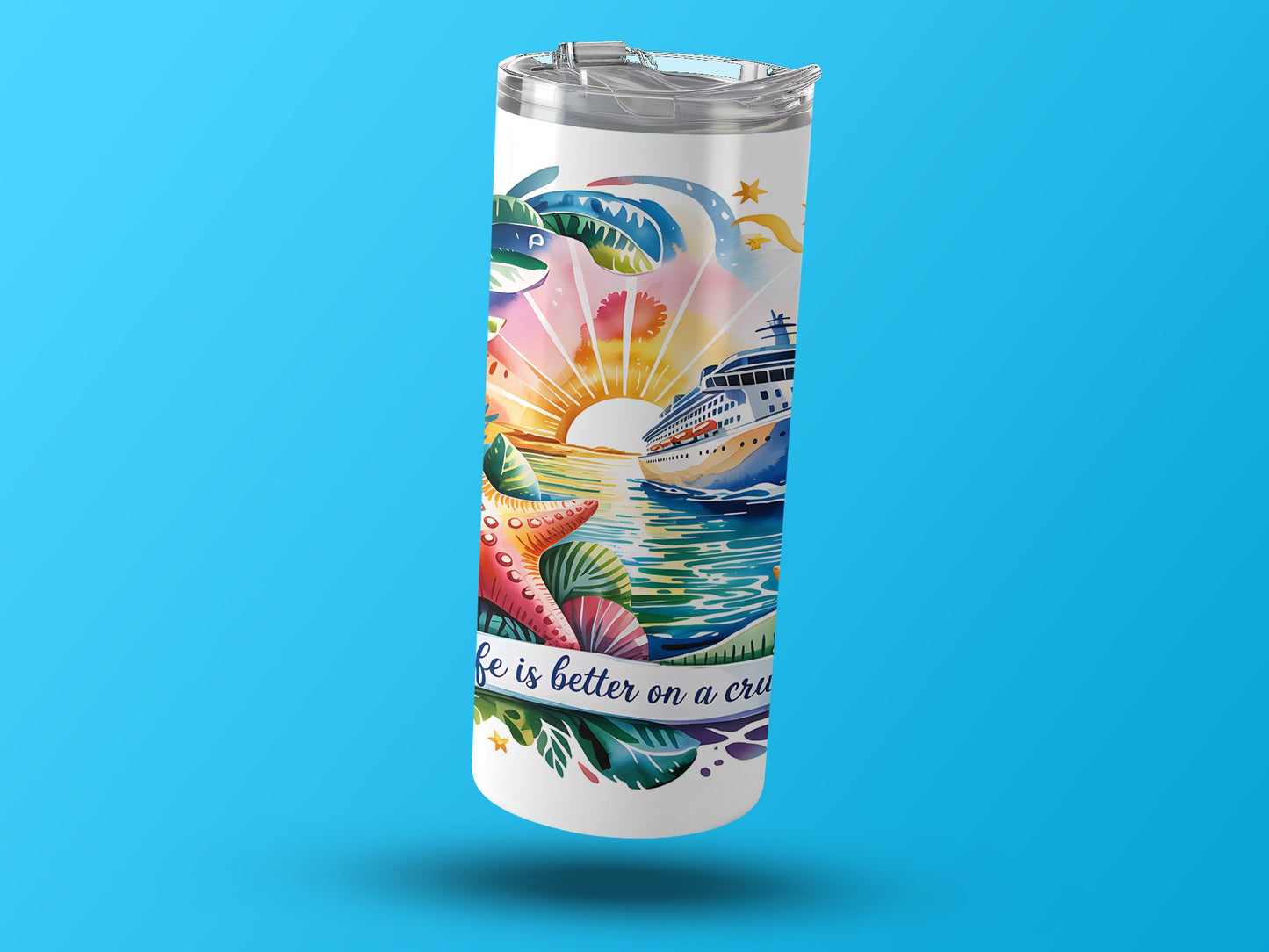 Life Is Better on a Cruise Tumbler product type