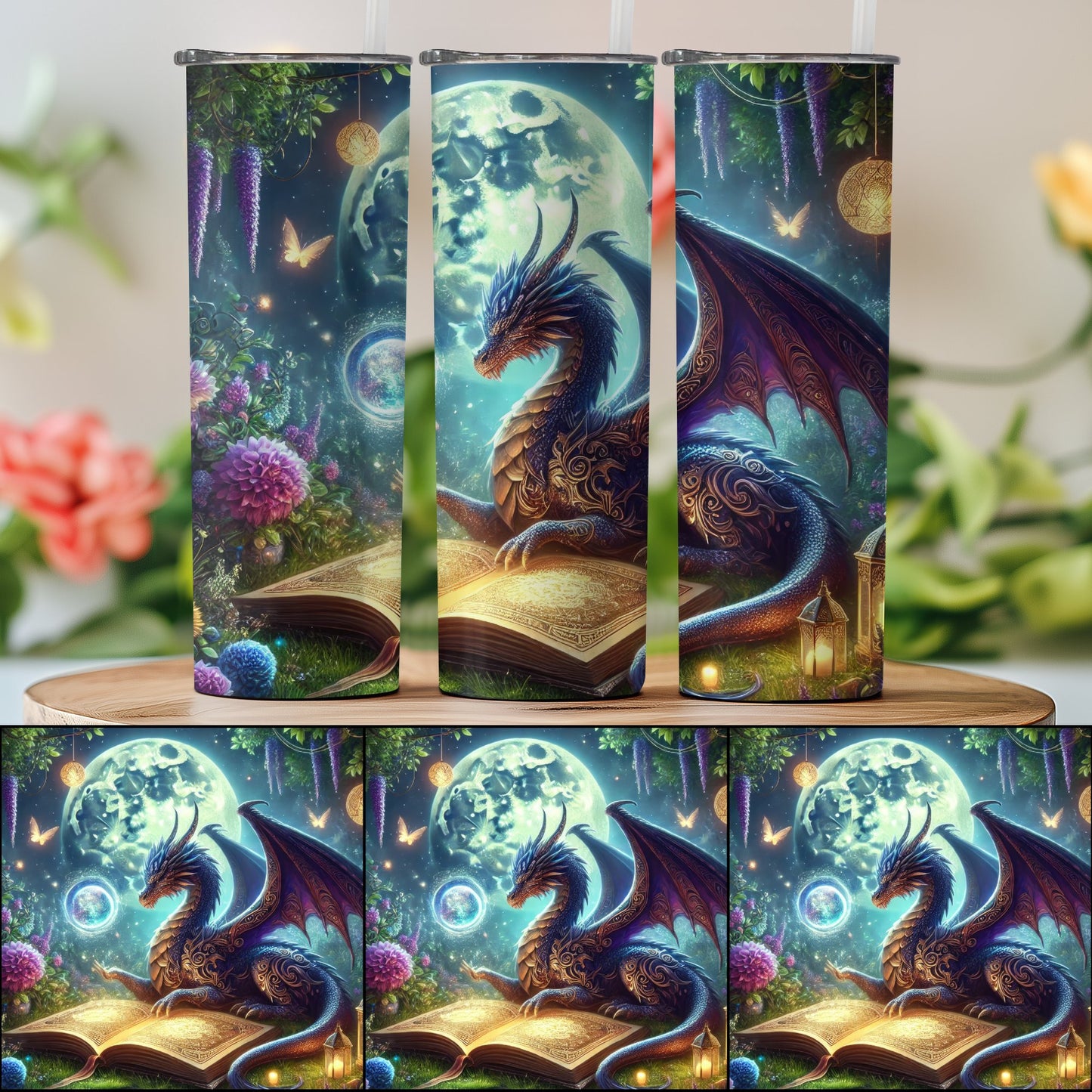 Enchanting Dragon Fantasy Artwork on Book product