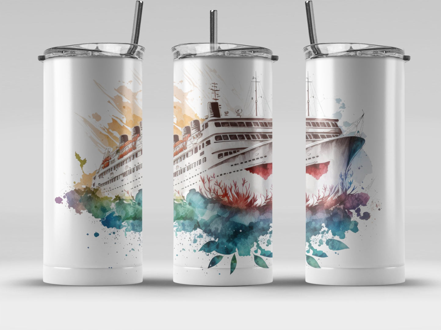 Cruise Ship Design Insulated Travel Tumbler product