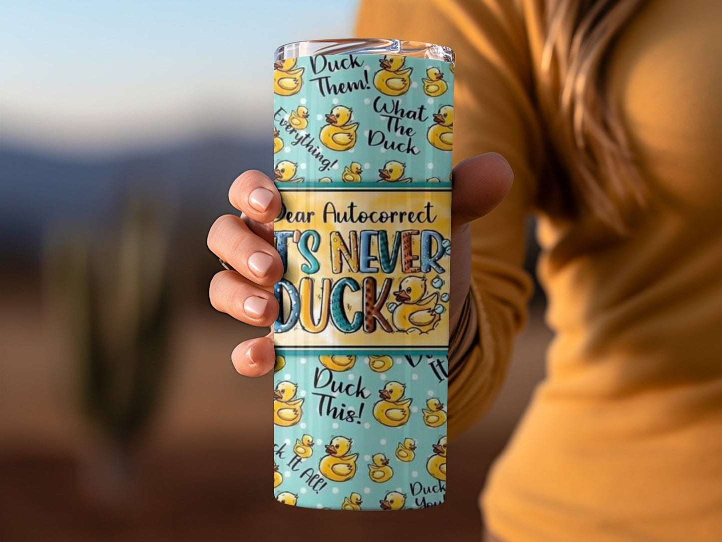 Dear Autocorrect It's Never Duck Patterned Product