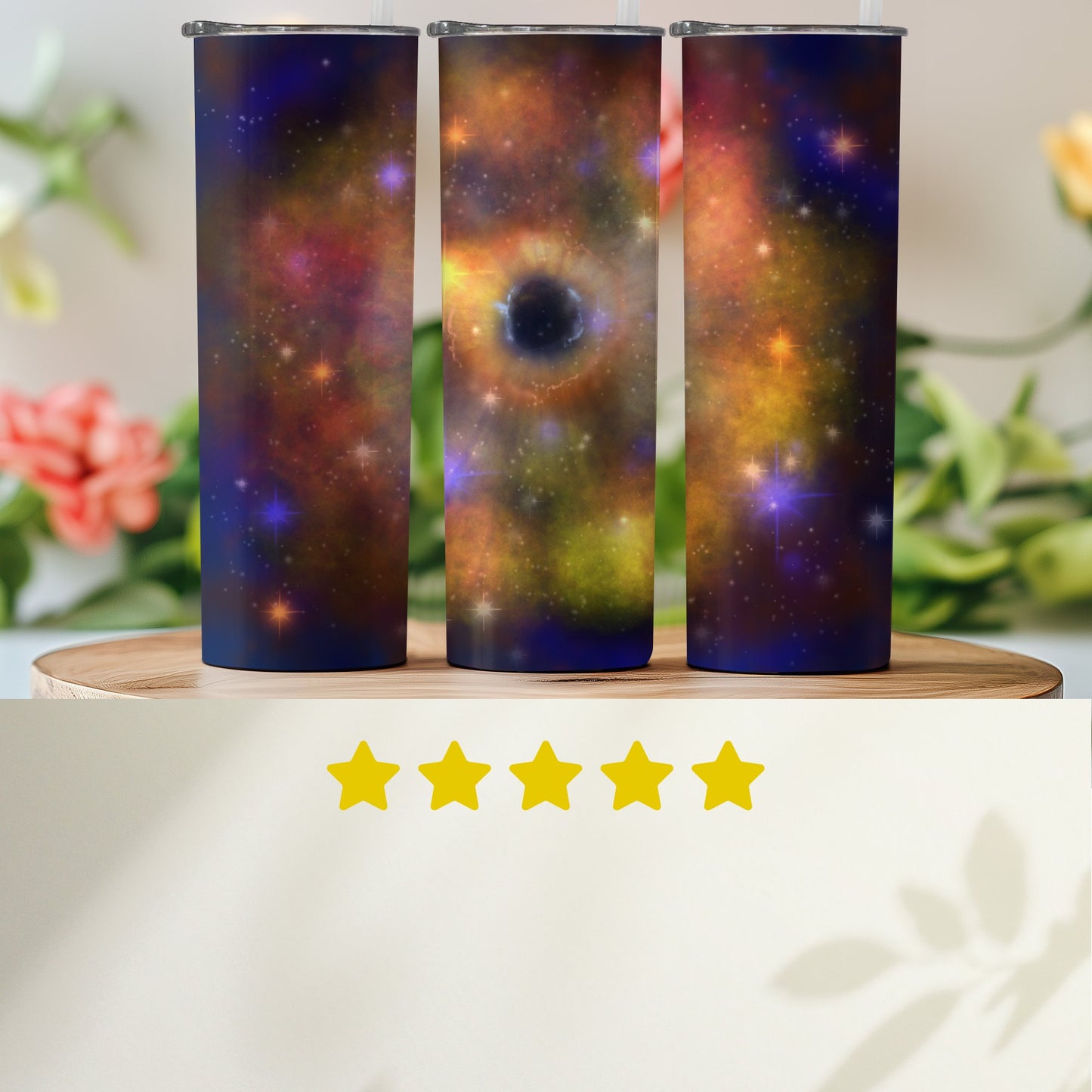 Cosmic Nebula Galaxy Print Tumbler Insulated Cup product