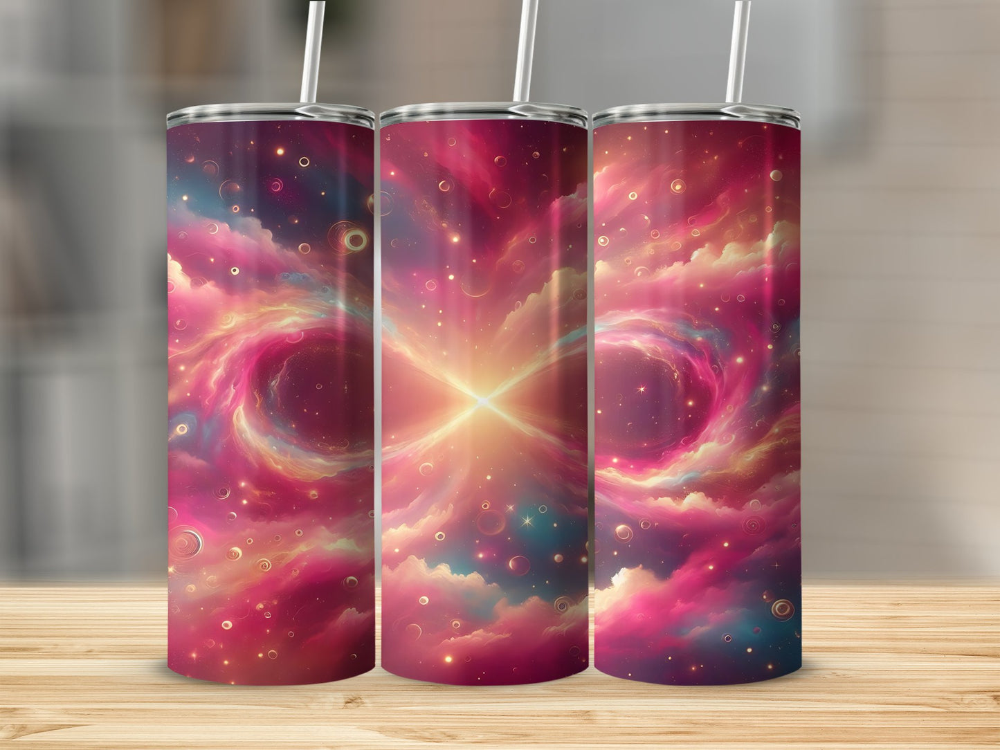 Colorful Infinity Galaxy Design Tumbler Product
