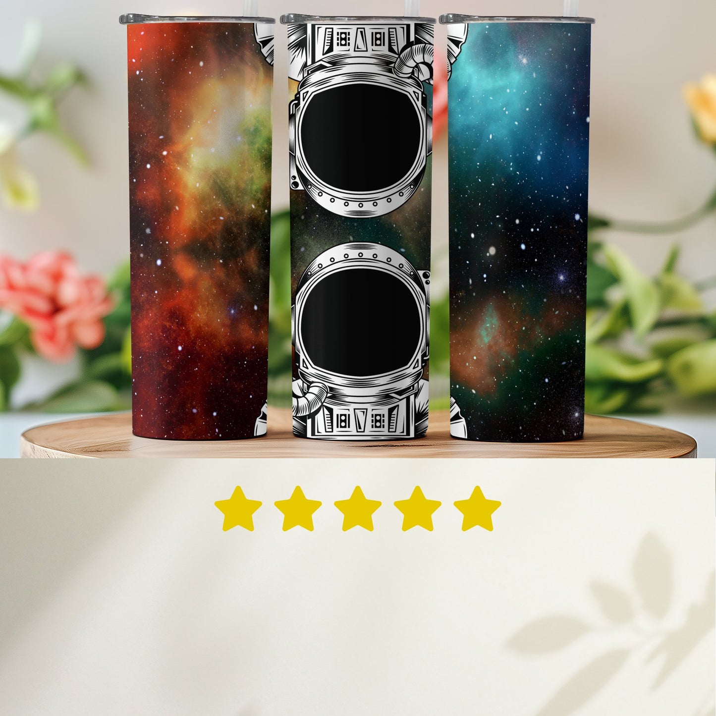 Stunning Space and Astronaut Tumbler product
