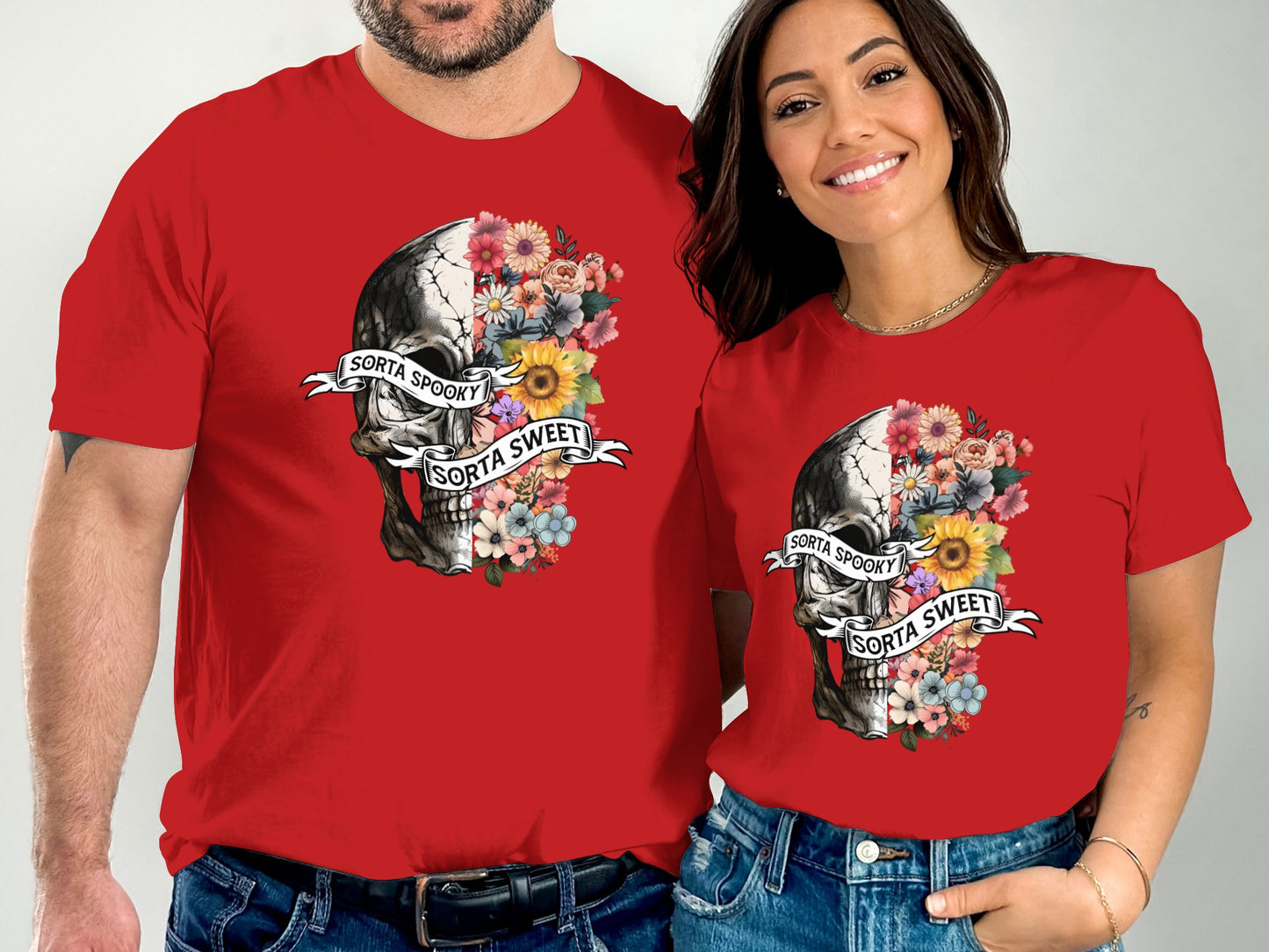 Sorta Spooky Sorta Sweet Skull Graphic T-shirt product type