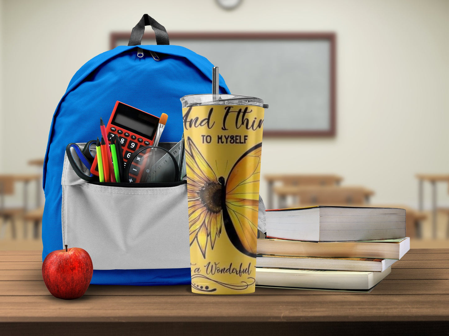 Butterfly Design Insulated Travel Tumbler product