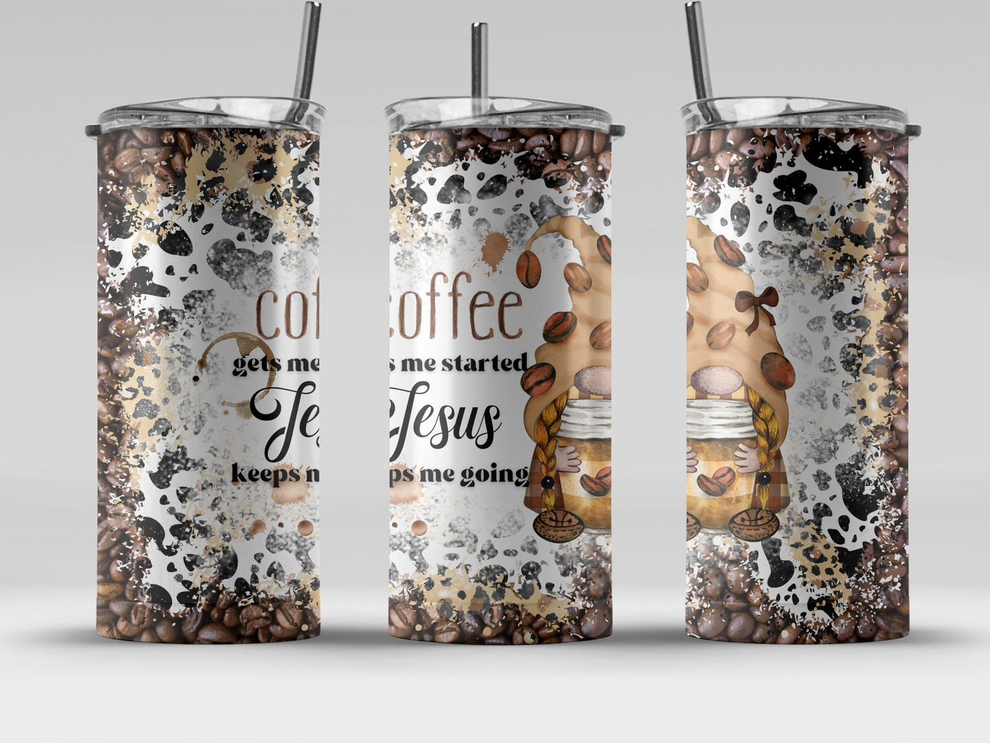 Coffee Design Tumbler Jesus Keeps Me Going Product Type