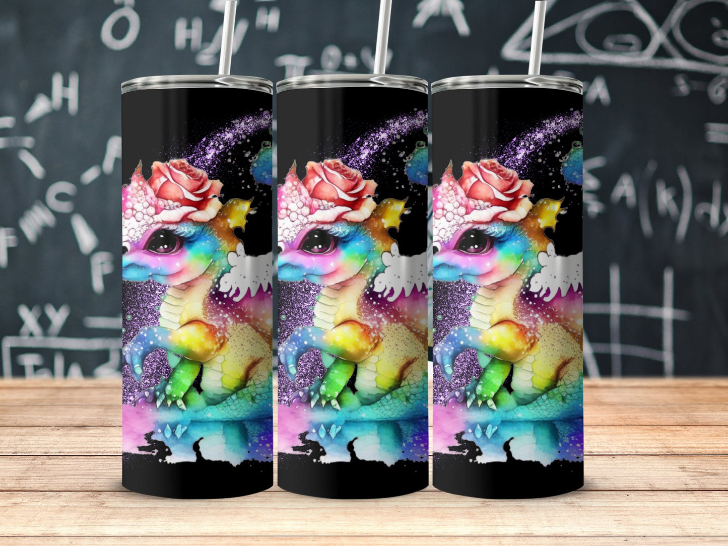Vibrant Colorful Dragon Art Tumbler Stunning product