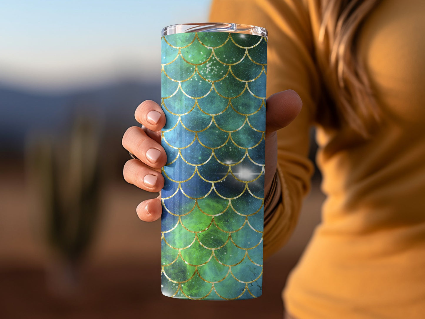 Mermaid Scale Pattern Insulated Tumbler product