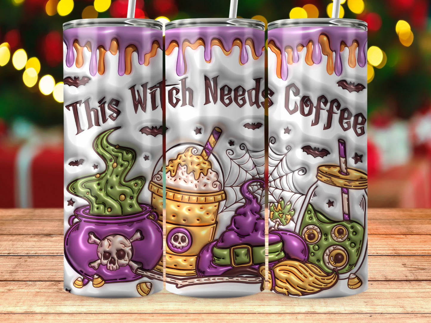 This Witch Needs Coffee Witchy Tumbler product