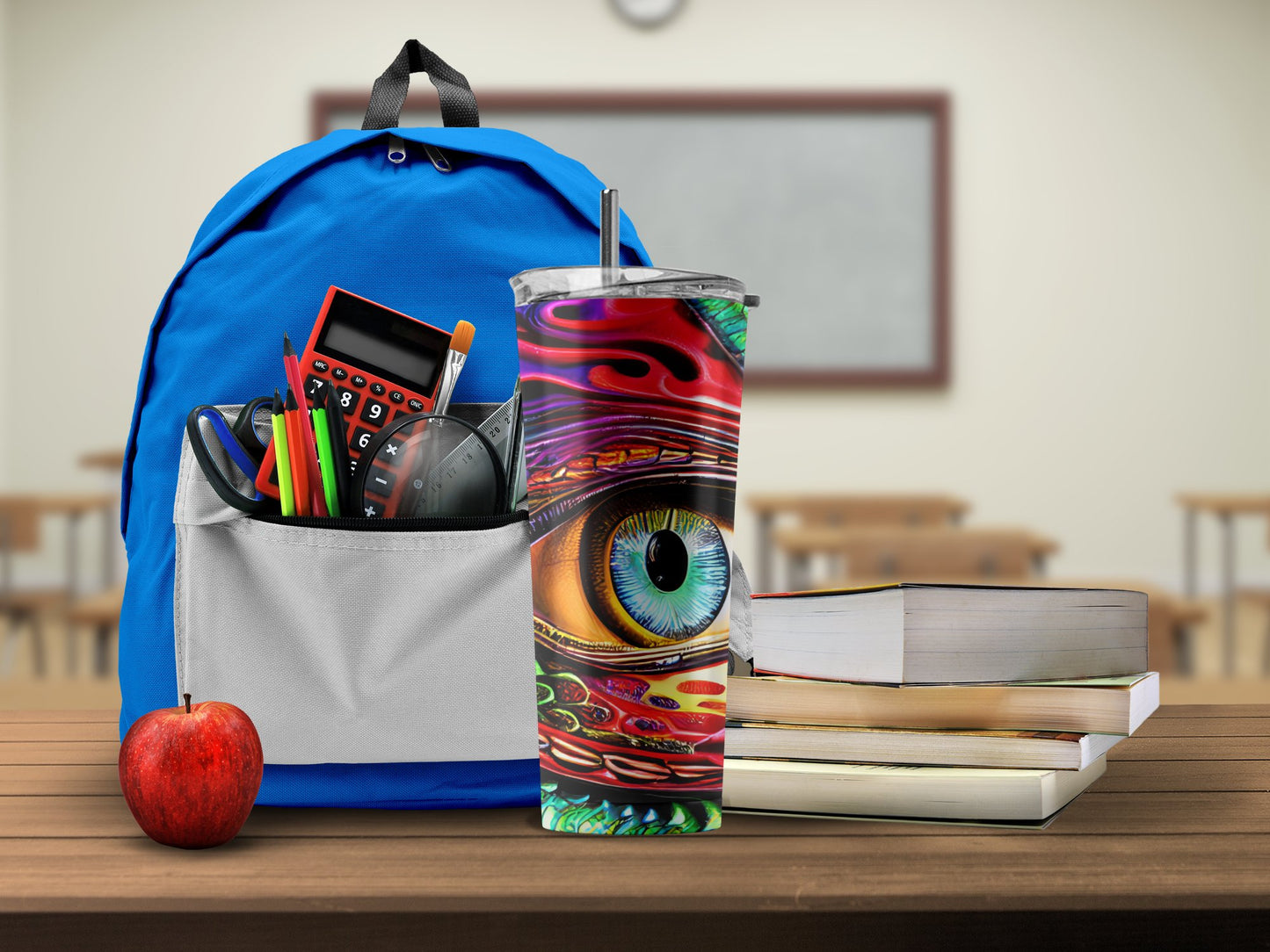 Vibrant Eye Design Tumbler Perfect for Study product