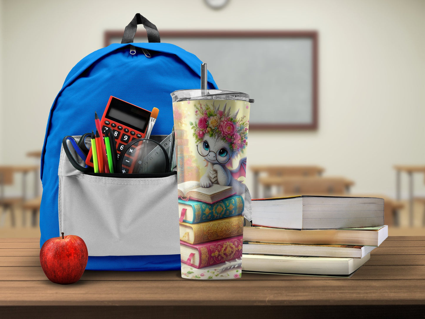 Adorable Cat with Flower Crown Insulated Tumbler product