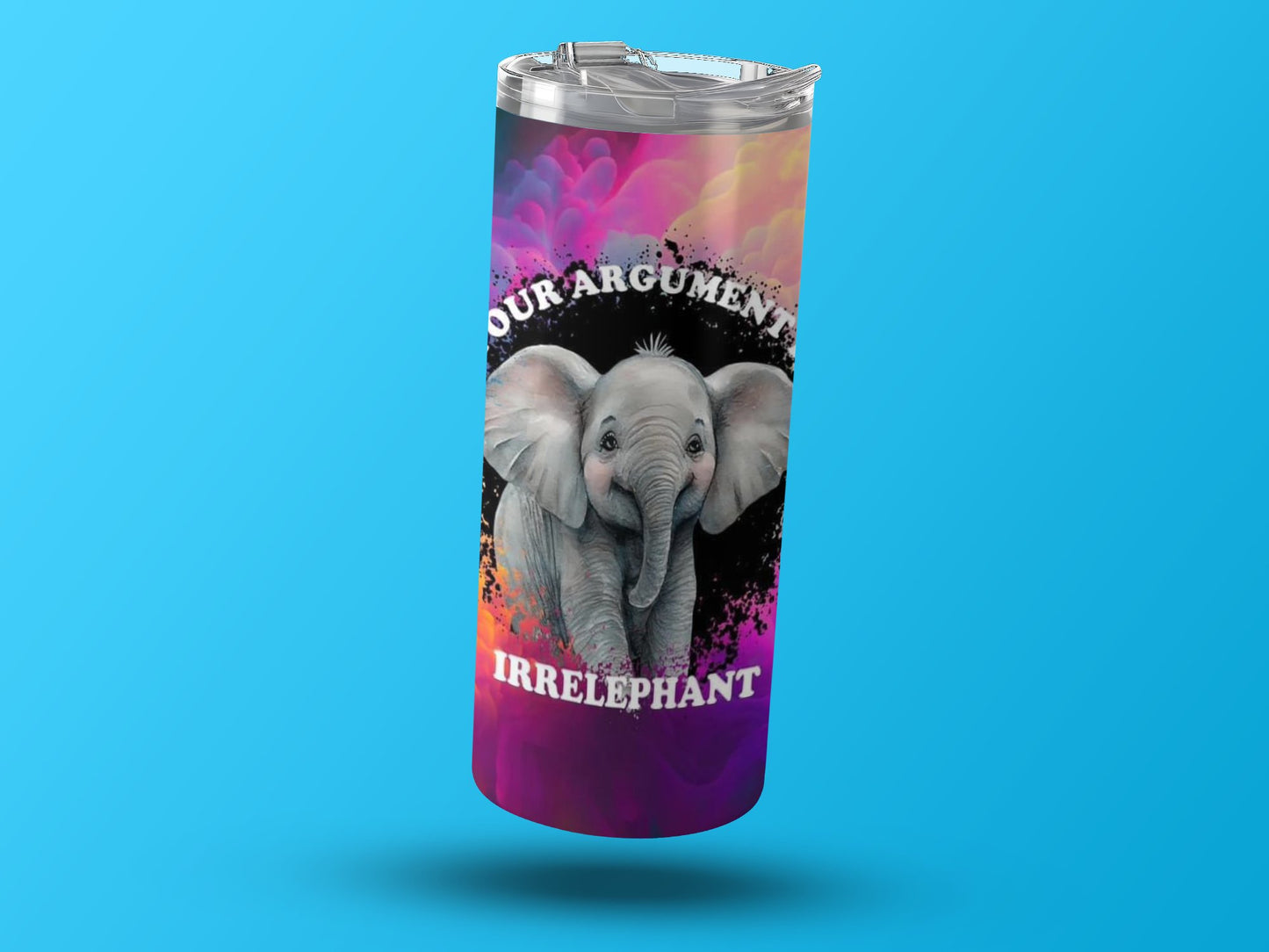 Cute Elephant Irrelephant Argument Tumbler product type