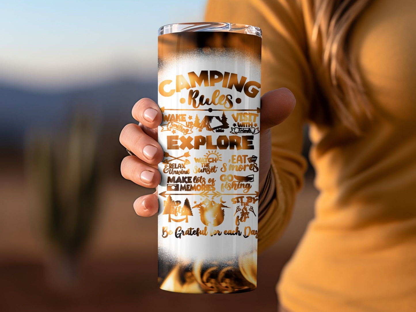 Camping Rules Explore Encouraging Travel Product