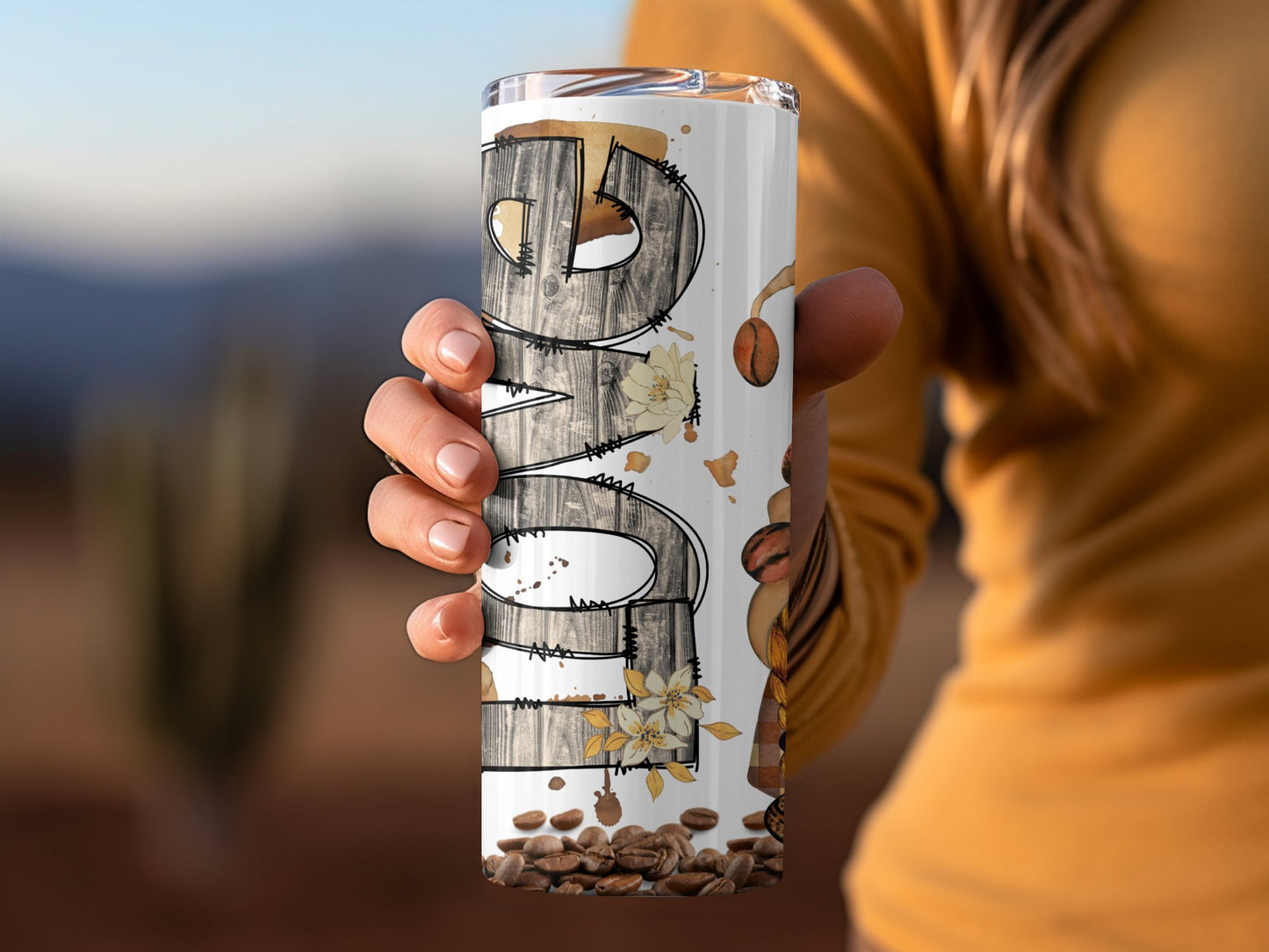 Rustic Wild West Cowboy Themed Coffee Tumbler product