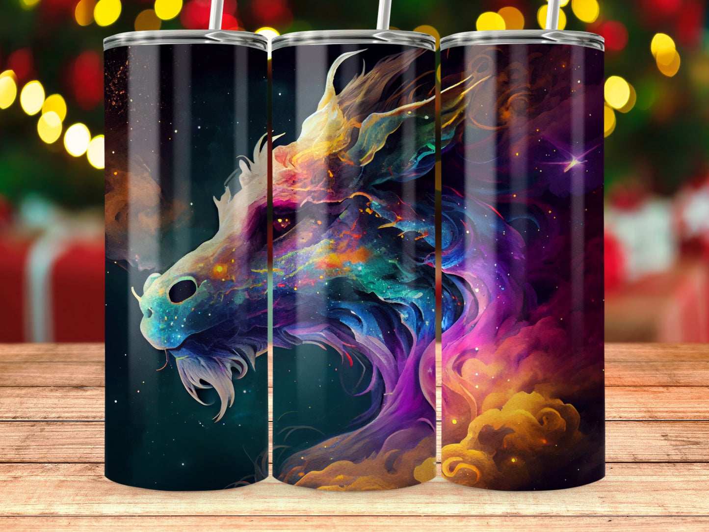 Stunning Colorful Dragon Design Tumbler product type