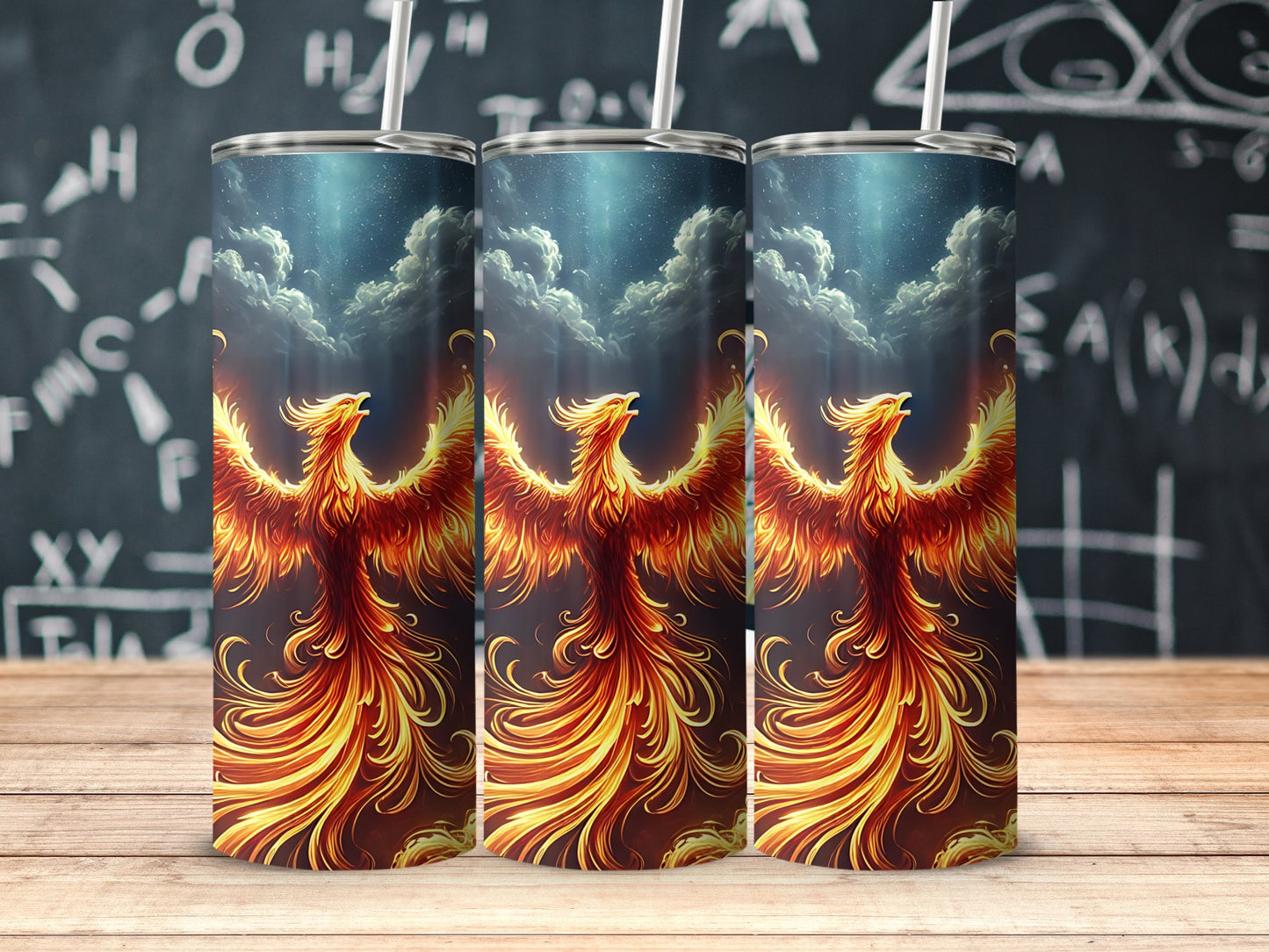 Stunning Fiery Phoenix Design Insulated Drinkware product type