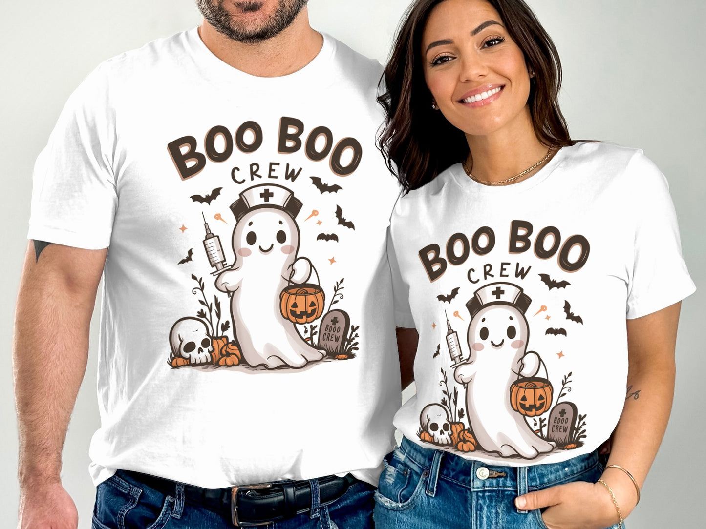 Boo Boo Crew Ghost Halloween Matching T-shirt product