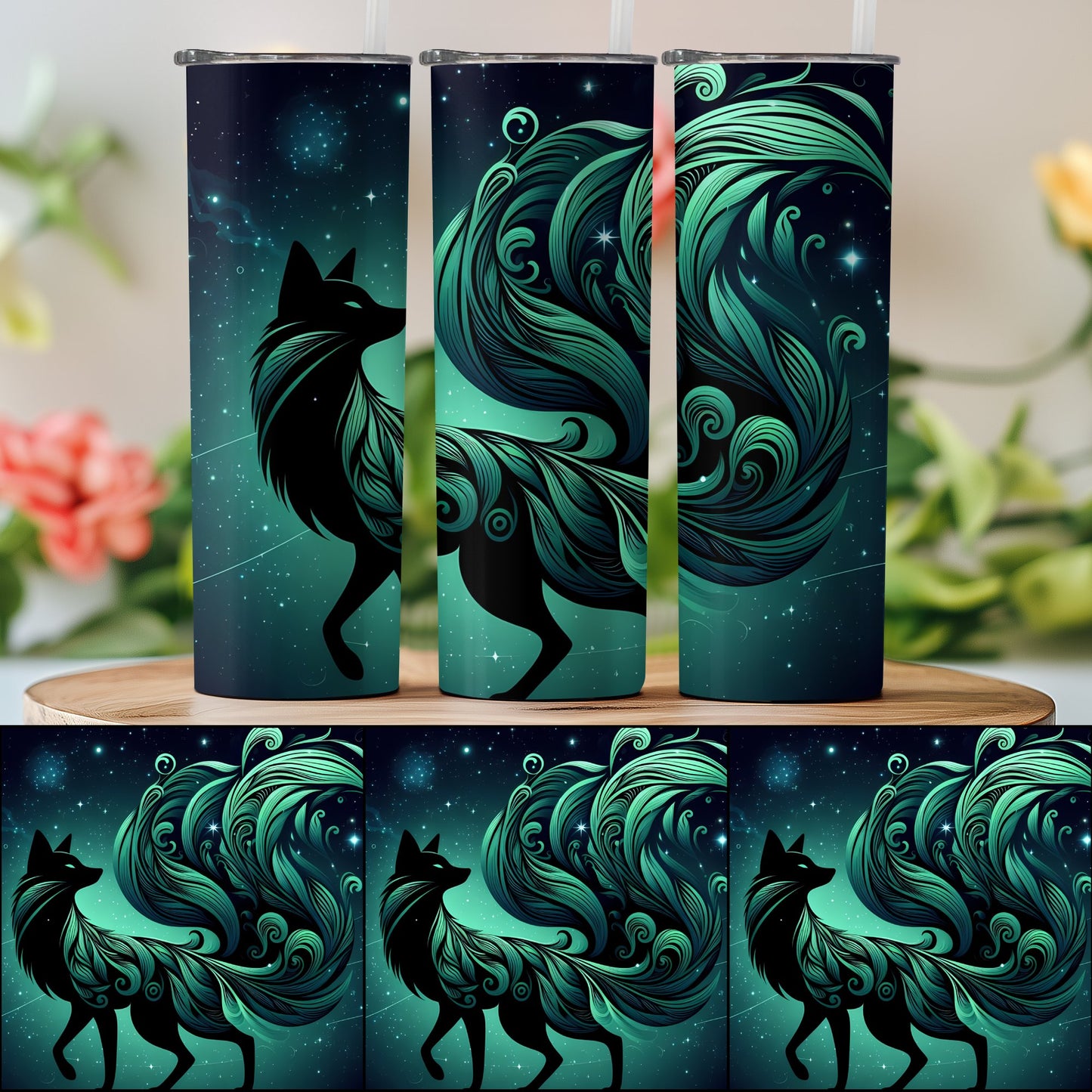 Enchanted Fox Tail Design Insulated Tumbler product type